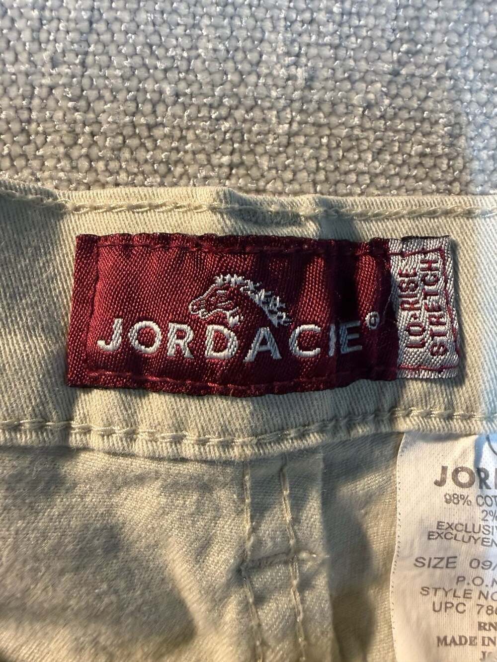 Jordache Lo-Rise Stretch Khaki Pants Size 9/10 - Picture 6 of 10